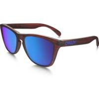 Oakley Frogskin OO9013-B755 (matte red woodgrain/sapphire iridium)