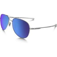 oakley elmont oo4119 0760 satin chromesapphire iridium polarized