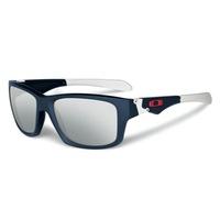 Oakley Jupiter Squared Matte Navy Sunglasses with Chrome Iridium Lens