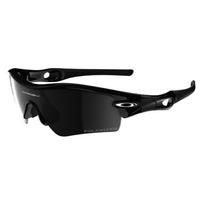 oakley radar path polished black sunglasses with black iridium polariz ...