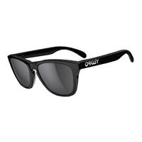 Oakley Frogskins LX Polished Black Sunglasses with Grey Lens