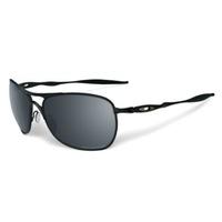 oakley crosshair matte black sunglasses with black iridium polarized l ...