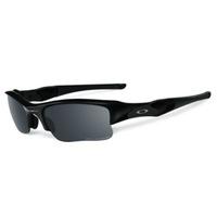 Oakley Flak Jacket XLJ Polished Black Sunglasses with Black Iridium Polarized Lens