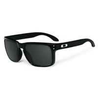 Oakley Holbrook Polished Black Sunglasses with Grey Polarized Lens