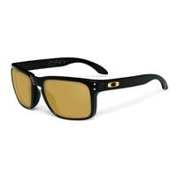 oakley holbrook shaun white gold collection polished black sunglasses