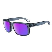 Oakley Holbrook Crystal Black Sunglasses with Violet Iridium Lens