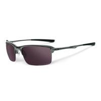 Oakley Wiretrap Cement Sunglasses with Black Iridium Polarized Lens