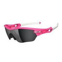 Oakley Radar Edge Pink Lava Sunglasses with Black Iridium Lens