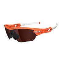 Oakley Radar Edge Orange Flare Sunglasses with VR28 Black Iridium Lens