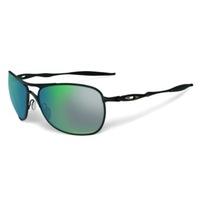Oakley Crosshair Matte Black Sunglasses with Emerald Iridium Polarized Lens