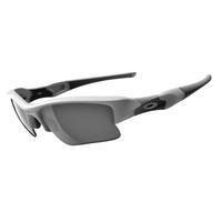 Oakley Flak Jacket XLJ Polished White Sunglasses with Black Iridium Lens