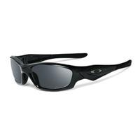 Oakley Straight Jacket Polished Black Sunglasses with Black Iridium Polarized Lens