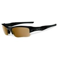 oakley flak jacket xlj polished black sunglasses with bronze polarized ...