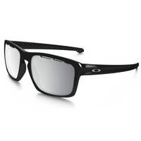 Oakley Sliver Sunglasses - Chrome Iridium Lenses | Black