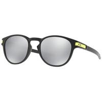 Oakley Latch Valentino Rossi Sunglasses - Chrome Iridium Lens | Black