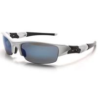 Oakley Polarized Flak Jacket OO9008 24-120 Silver Sunglasses