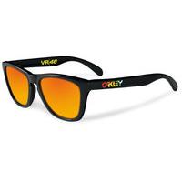 Oakley Valentino Rossi Signature Series Frogskins Sunglasses - Fire Iridium Lens | Black