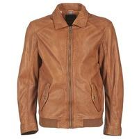 oakwood 61825 mens leather jacket in brown