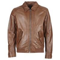 oakwood 62000 mens leather jacket in brown