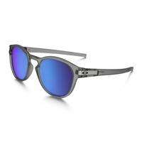 Oakley Latch Sunglasses - Matt Grey Frame / Sapphire Iridium Polarized / One Size / OO9265-08