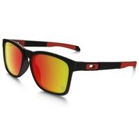 Oakley Catalyst Sunglasses - Matt Black / Ruby / OO9272-07