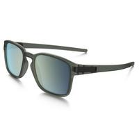 Oakley Latch Square Sunglasses - Matt Olive Ink Frame / Emerald Iridium Lens