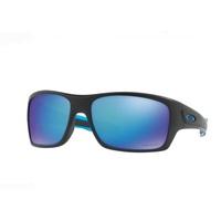 Oakley Turbine Prizm Polarized Sunglasses - Matt Black Frame / Prizm Sapphire Polarized / OO9263-3663