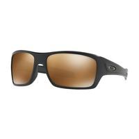 Oakley Turbine Prizm Polarized Sunglasses - Matt Black Frame / Prizm Tungsten Polarized / OO9263-4063