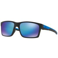 oakley mainlink polarized sunglasses matt black frame prizm sapphire p ...
