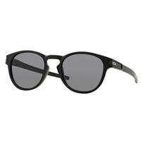 Oakley Latch Sunglasses - Matt Black Frame / Grey Lens / One Size / OO9265-01