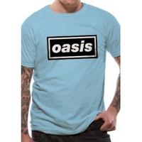 oasis logo t shirt xx large blue