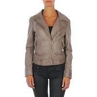 Oakwood GLASS women\'s Leather jacket in grey