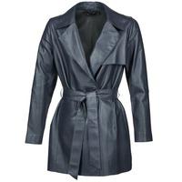 oakwood 61865 womens trench coat in blue