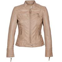 Oakwood 60306 women\'s Leather jacket in BEIGE