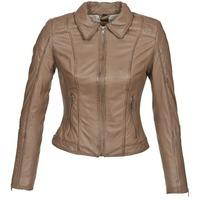 oakwood maud1 womens leather jacket in brown