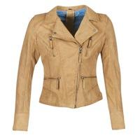 oakwood 62300 womens leather jacket in brown