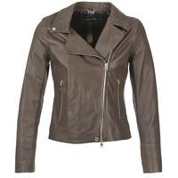 Oakwood 62049 women\'s Leather jacket in grey