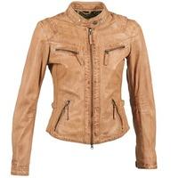 oakwood 61837 womens leather jacket in brown