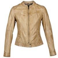 oakwood 61712 womens leather jacket in brown