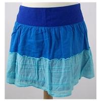 Oasis Tonal Blue RaRa Mini Skirt Size 12