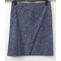 oasis size 12 blue knee length skirt
