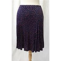 oasis size m blue knee length skirt