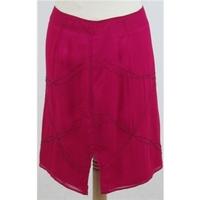 oasis size 10 pink knee length skirt
