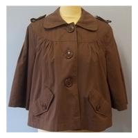 oasis size 14 brown jacket