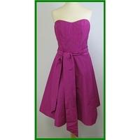oasis size 16 cerise pink knee length dress