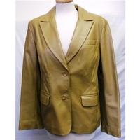 Oasis - Size: 12 to 14 - Brown -Leather jacket / coat