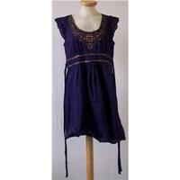 oasis size 12 purple knee length dress