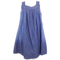 Oasis Size 12 Steel Blue Denim Dress