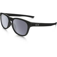 OAKLEY STRINGER SUNGLASSES (GREY LENS/MATTE BLACK FRAME)