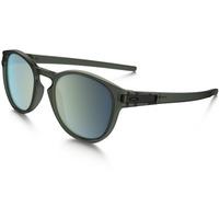 OAKLEY LATCH SUNGLASSES (EMERALD IRIDIUM LENS/MATTE OLIVE INK FRAME)